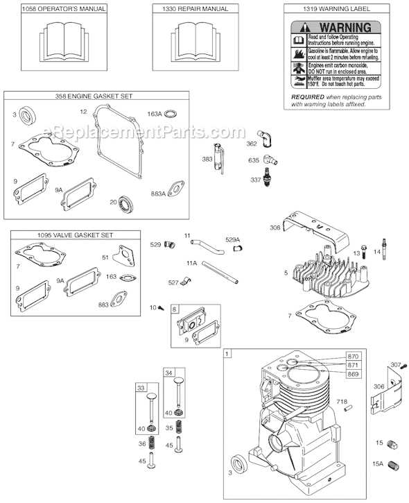 12 hp briggs and stratton engine parts diagram