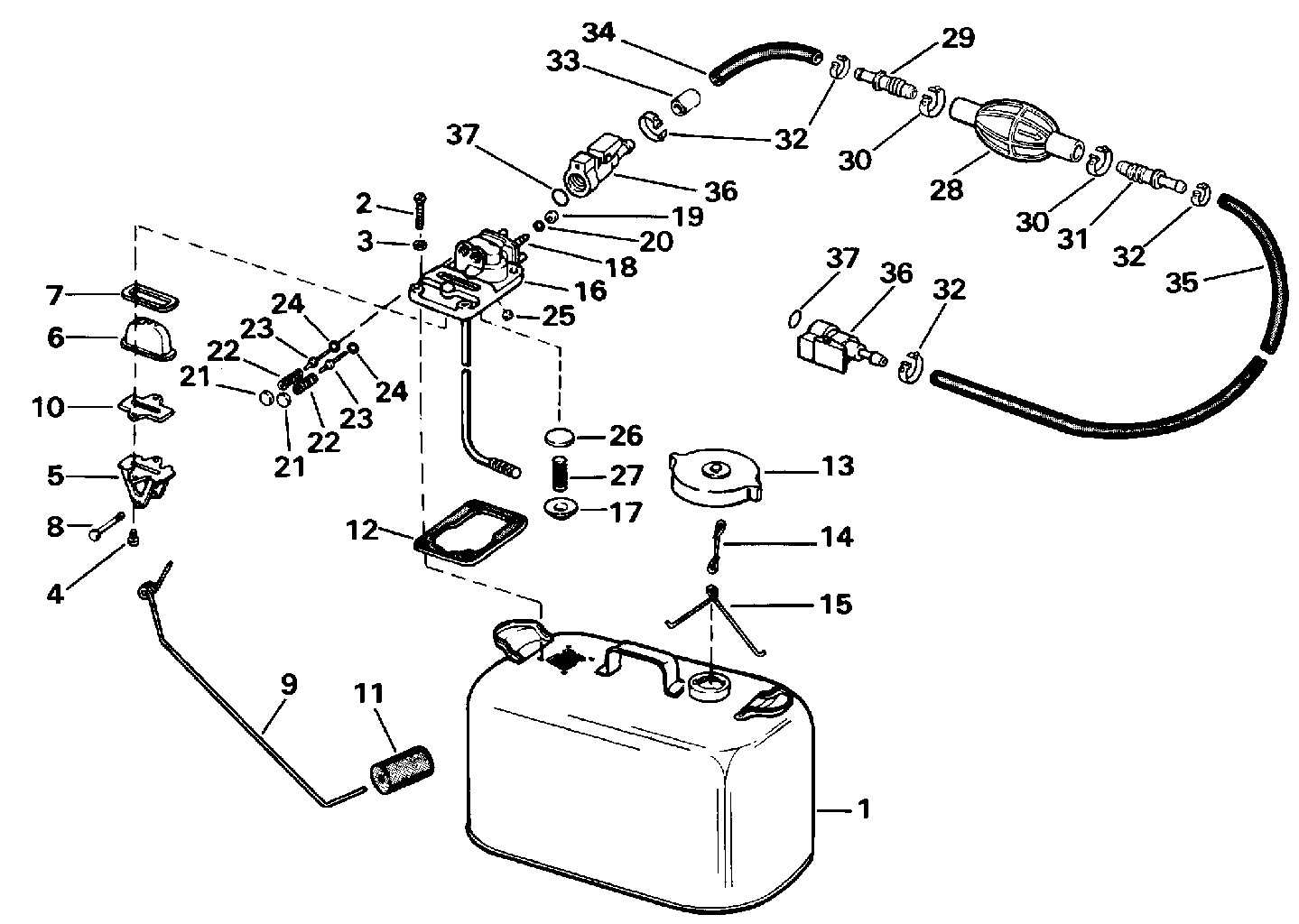 1986 evinrude 30 hp parts diagram