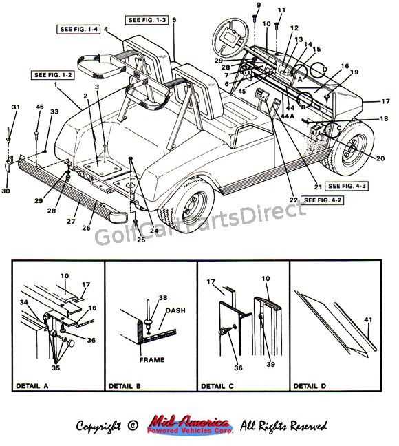 1991 club car parts diagram