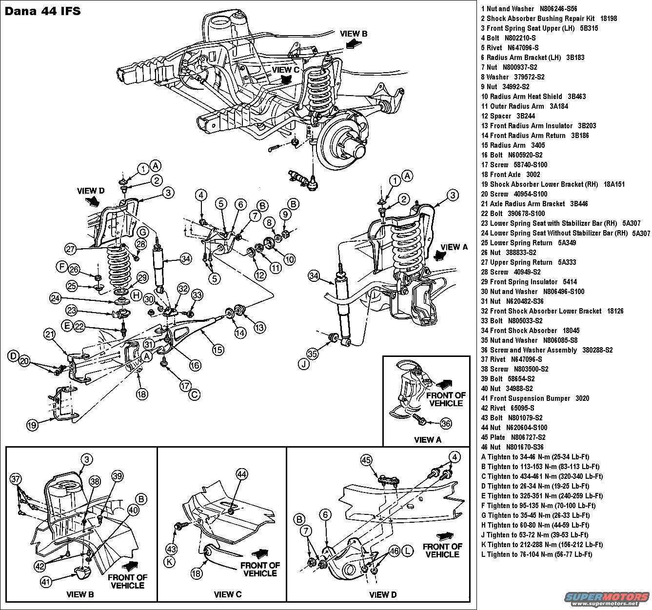 1996 ford f150 front end parts diagram