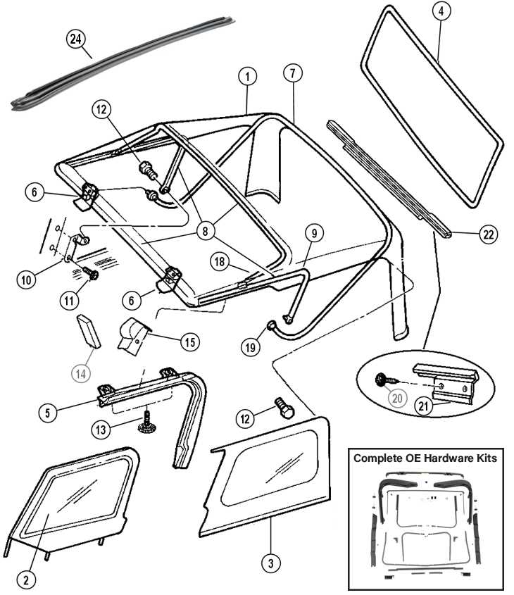 1997 jeep wrangler parts diagram