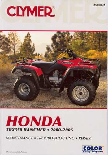 2001 honda rancher 350 parts diagram