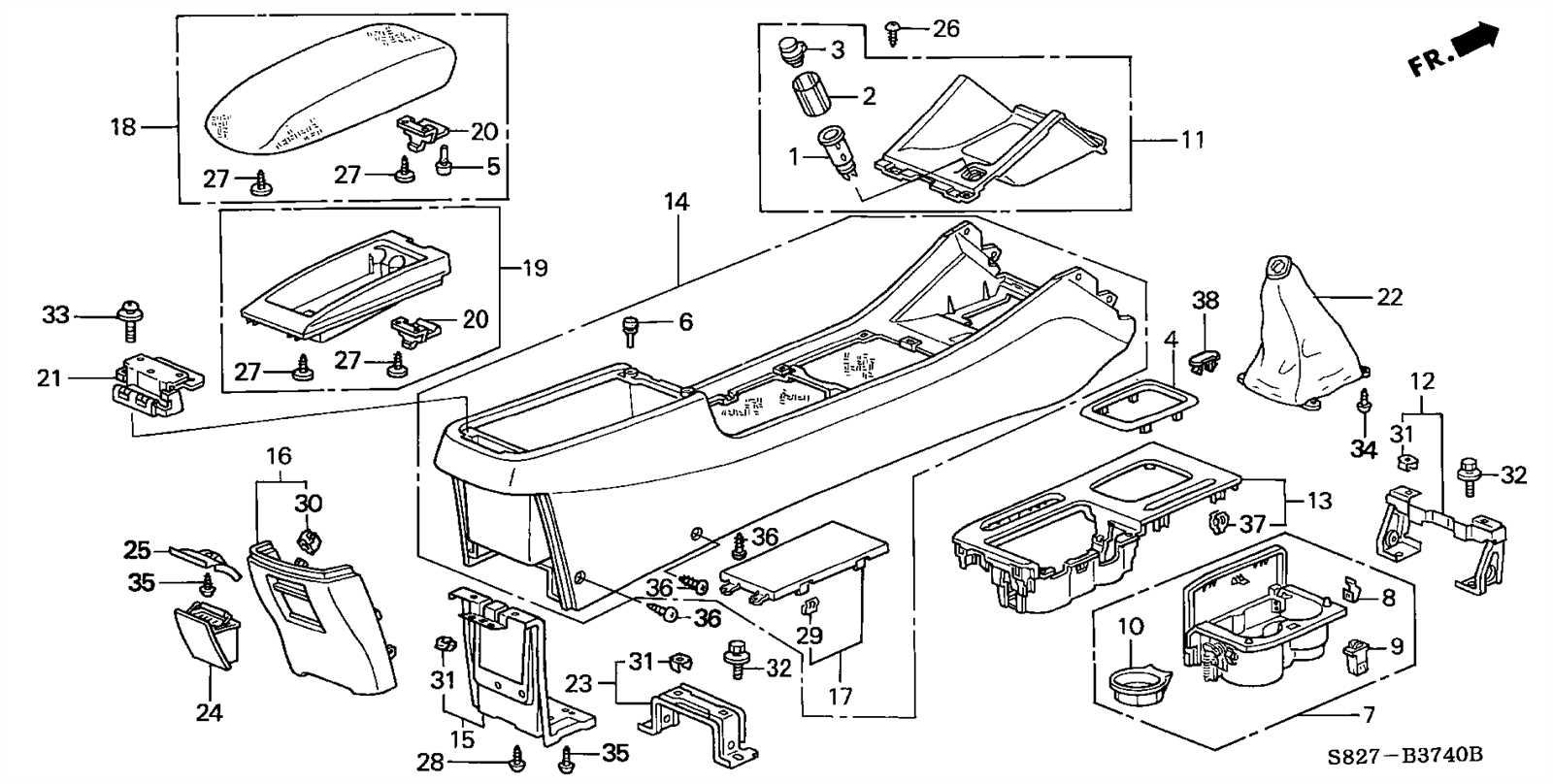 2001 honda accord parts diagram