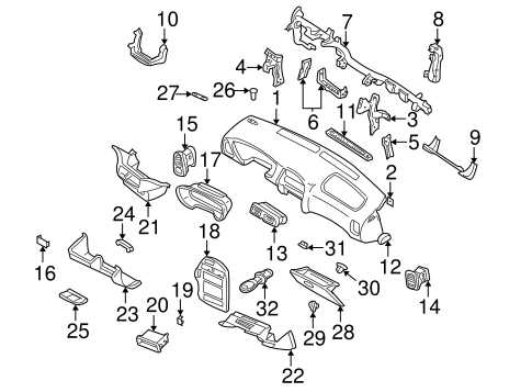 2002 nissan pathfinder parts diagram