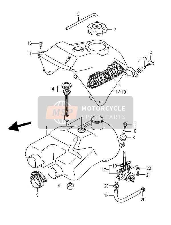 2002 suzuki eiger 400 4x4 parts diagram