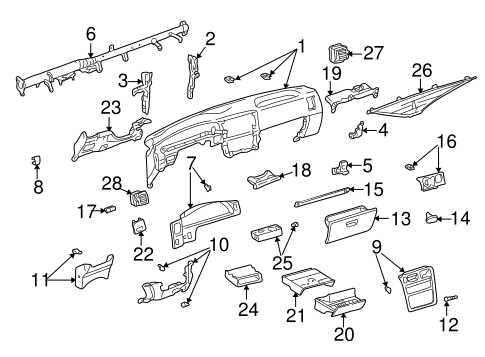 2003 tacoma parts diagram