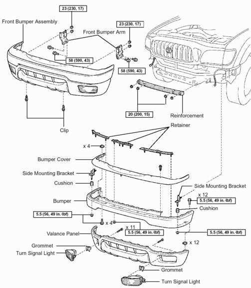 2003 tacoma parts diagram