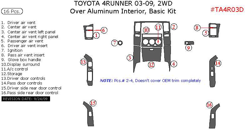 2003 toyota 4runner parts diagram