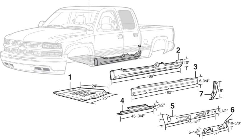 2004 gmc sierra parts diagram