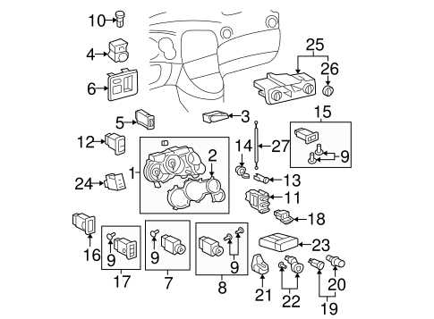 2004 toyota matrix parts diagram