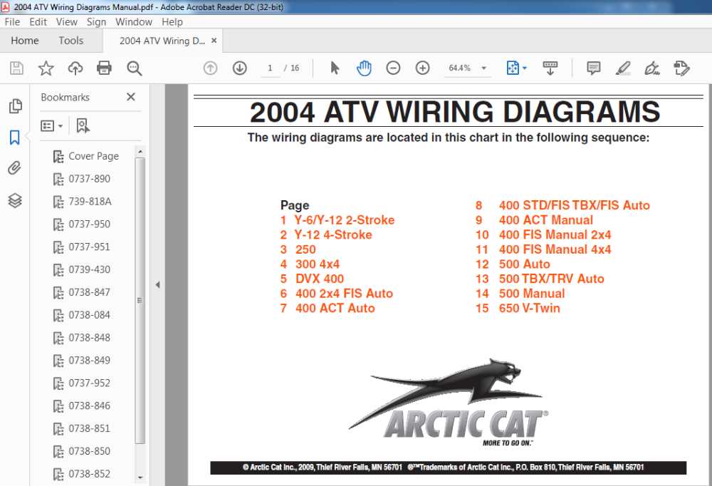 2004 arctic cat 500 parts diagram