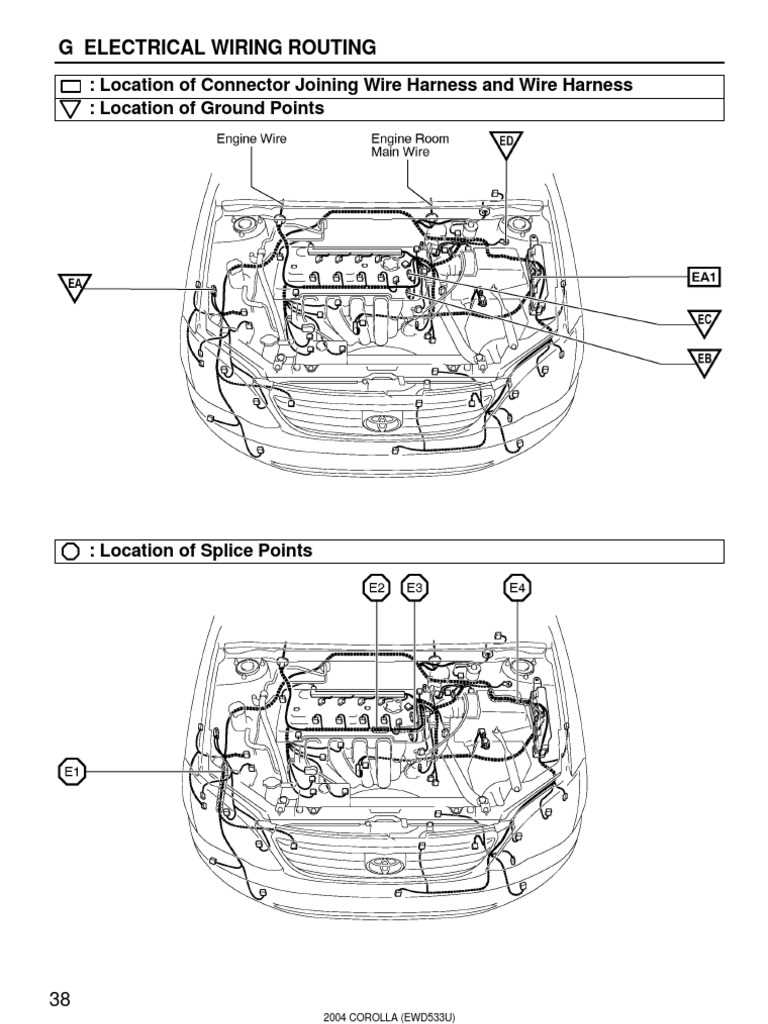 2004 toyota corolla parts diagram