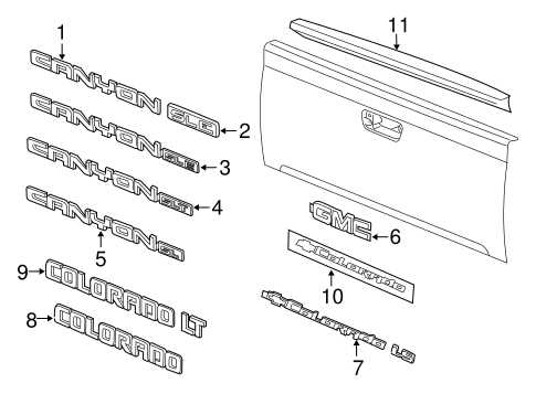 2005 chevy colorado parts diagram