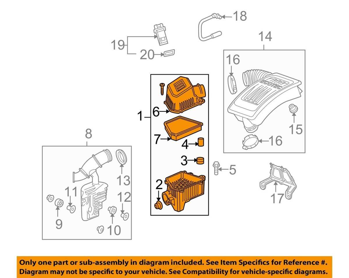 2005 chevy equinox engine parts diagram