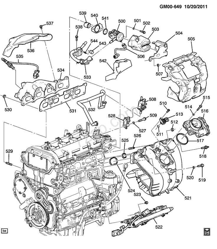 2005 chevy equinox engine parts diagram