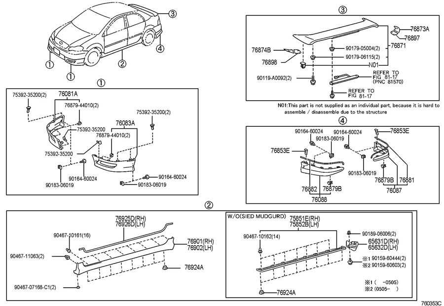 2005 toyota matrix parts diagram