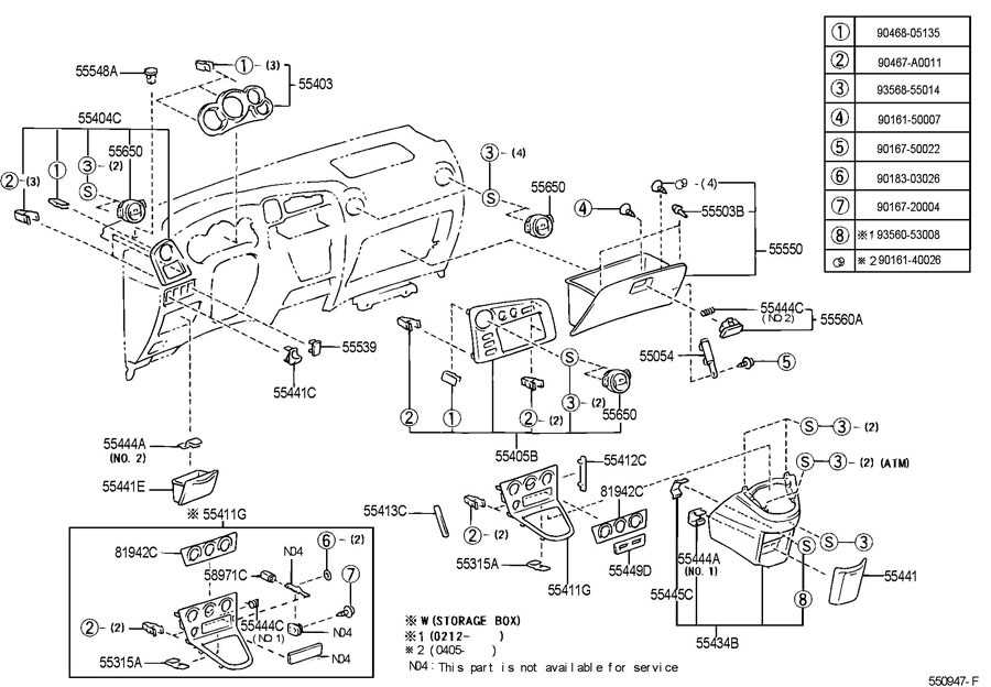 2005 toyota matrix parts diagram