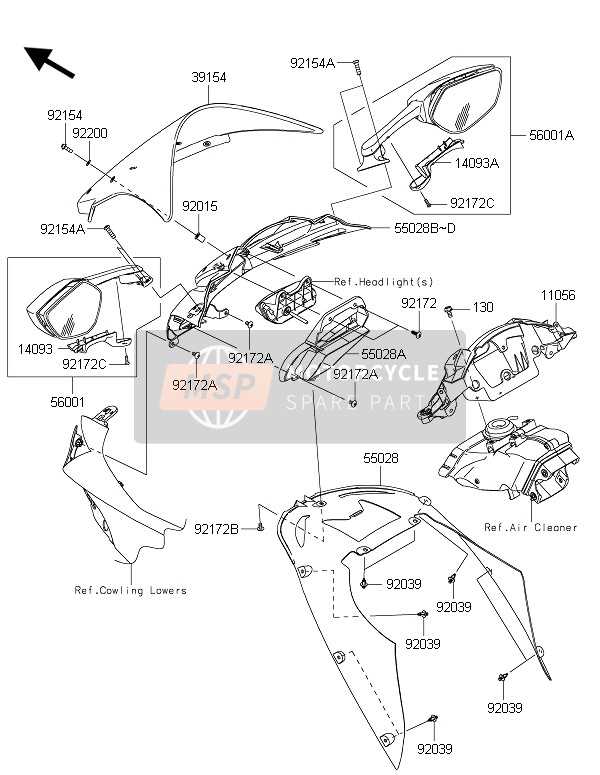 2005 zx10r parts diagram