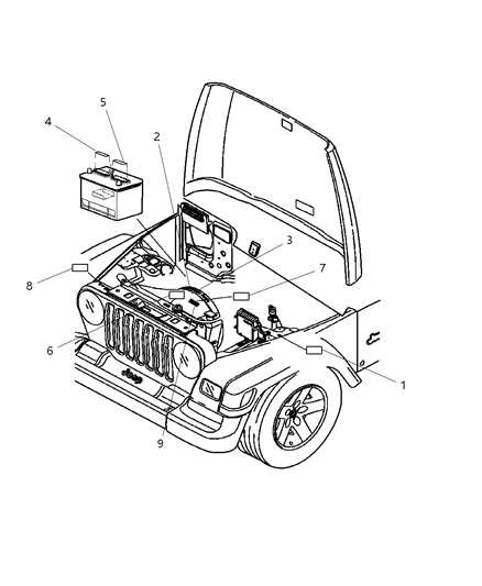 2006 jeep wrangler parts diagram