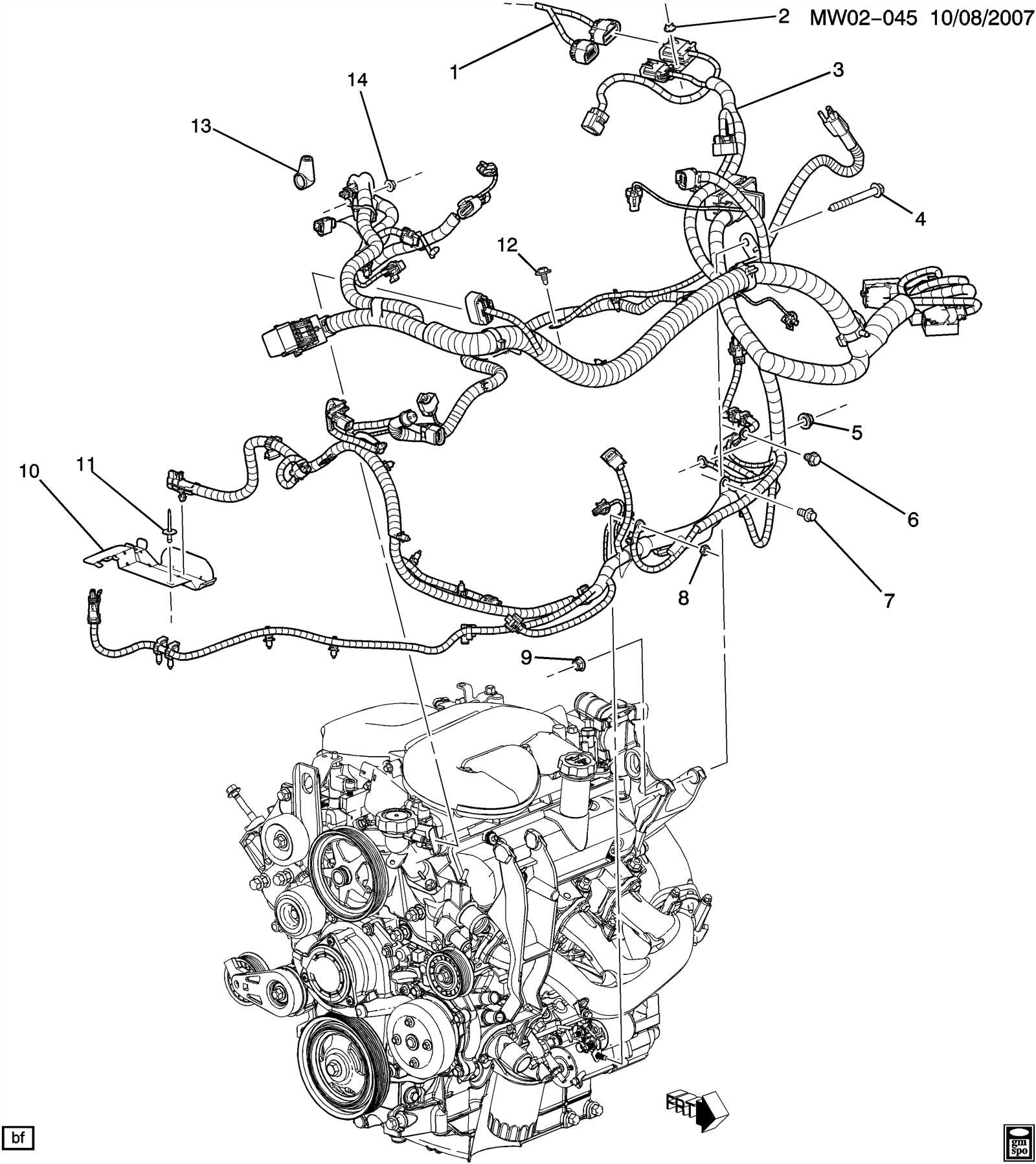 2007 chevy impala parts diagram