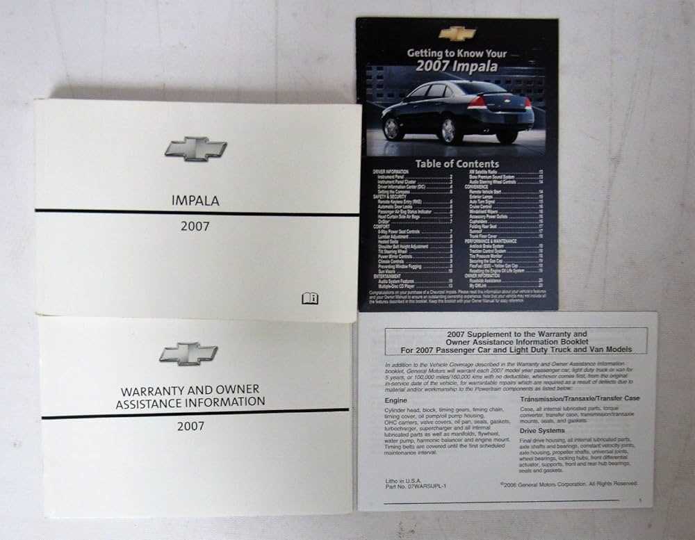 2007 chevy impala parts diagram