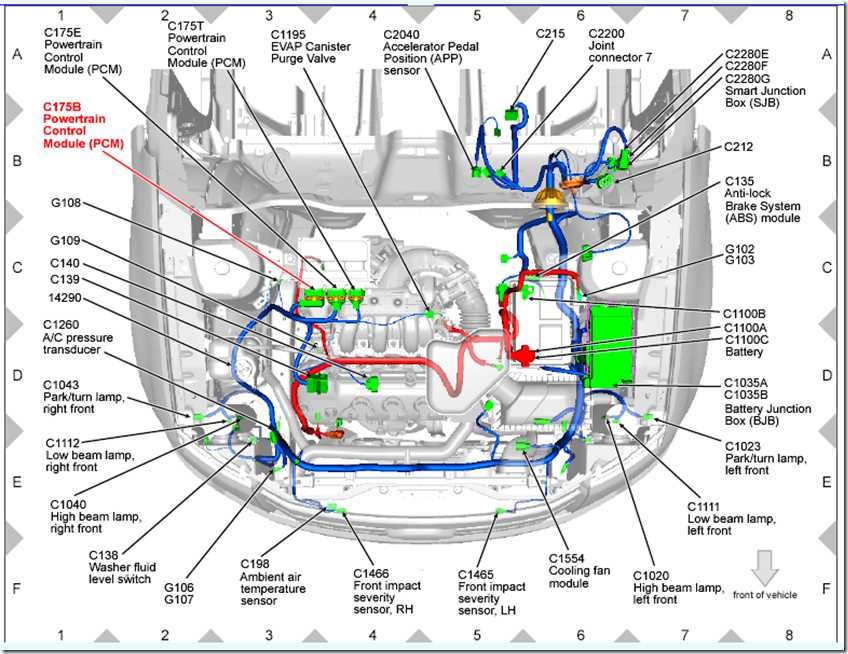 2007 ford edge parts diagram