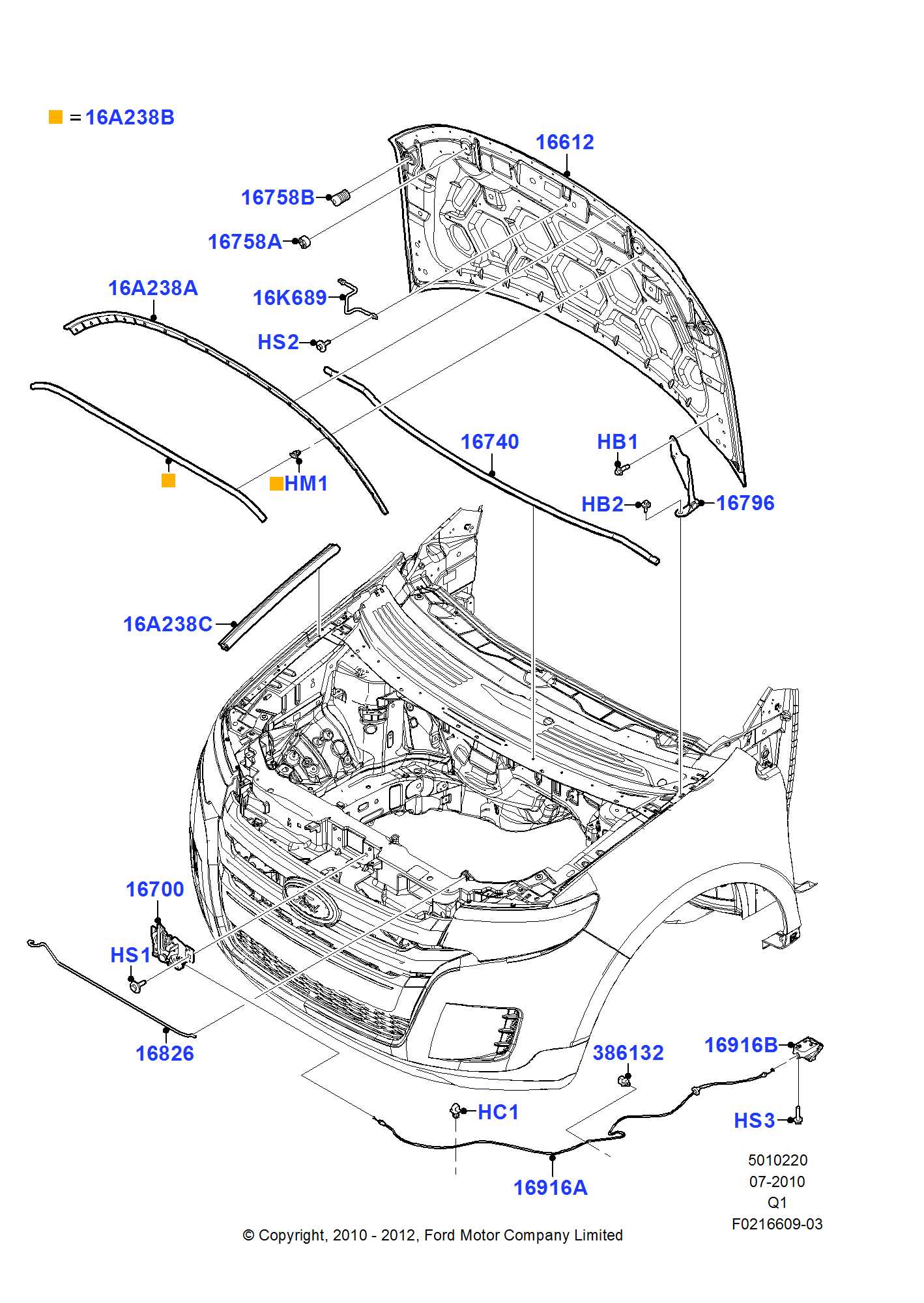 2007 ford edge parts diagram