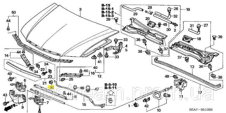 2007 honda civic body parts diagram