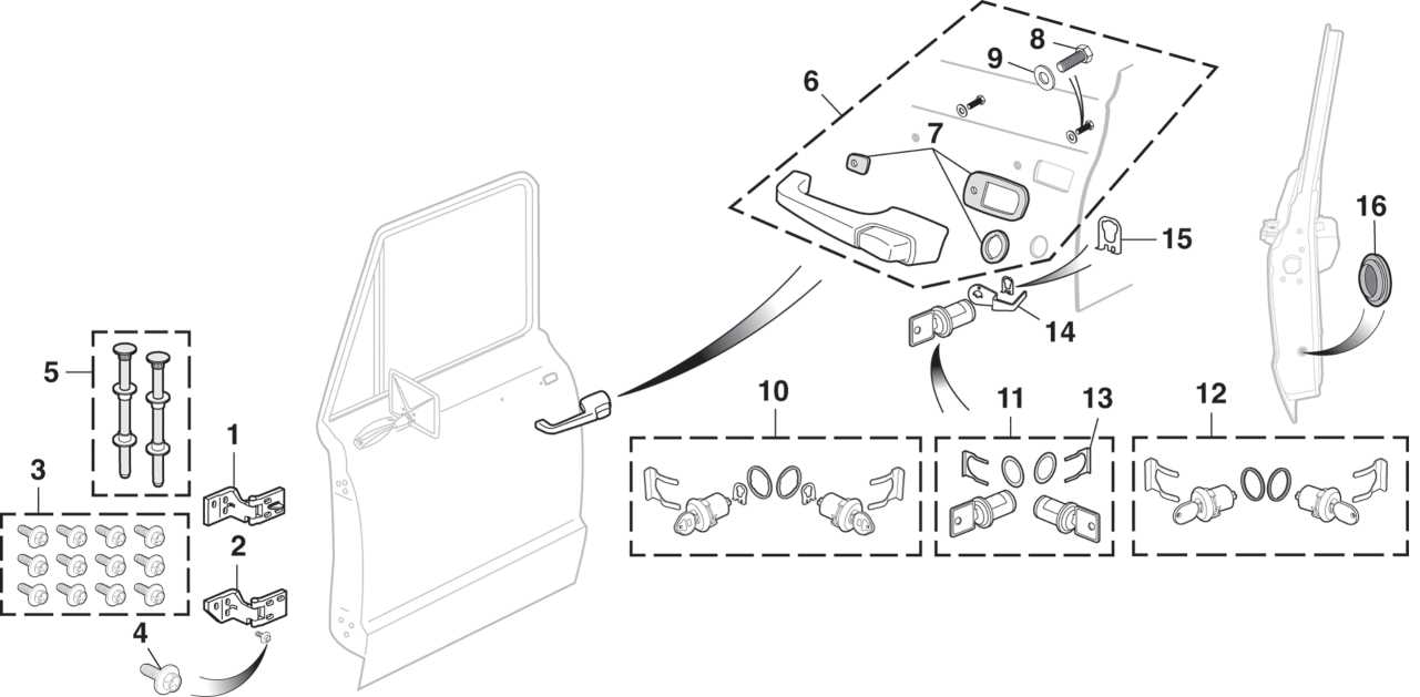 2007 honda odyssey sliding door parts diagram