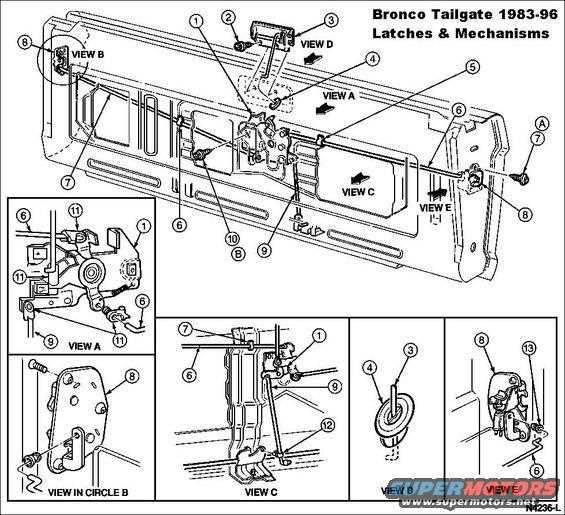 2007 toyota tundra tailgate parts diagram