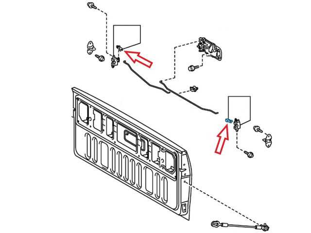 2007 toyota tundra tailgate parts diagram