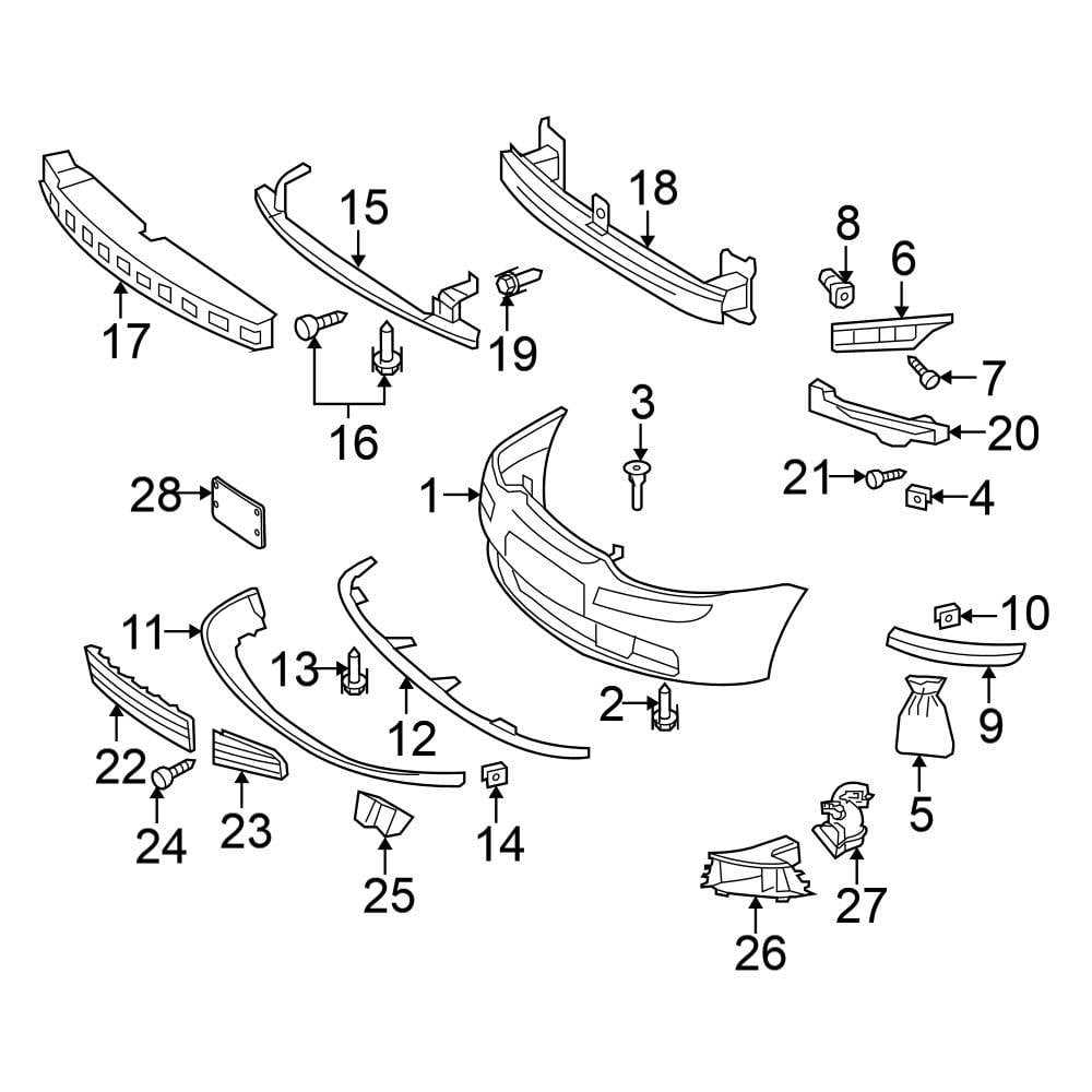 2007 vw rabbit parts diagram