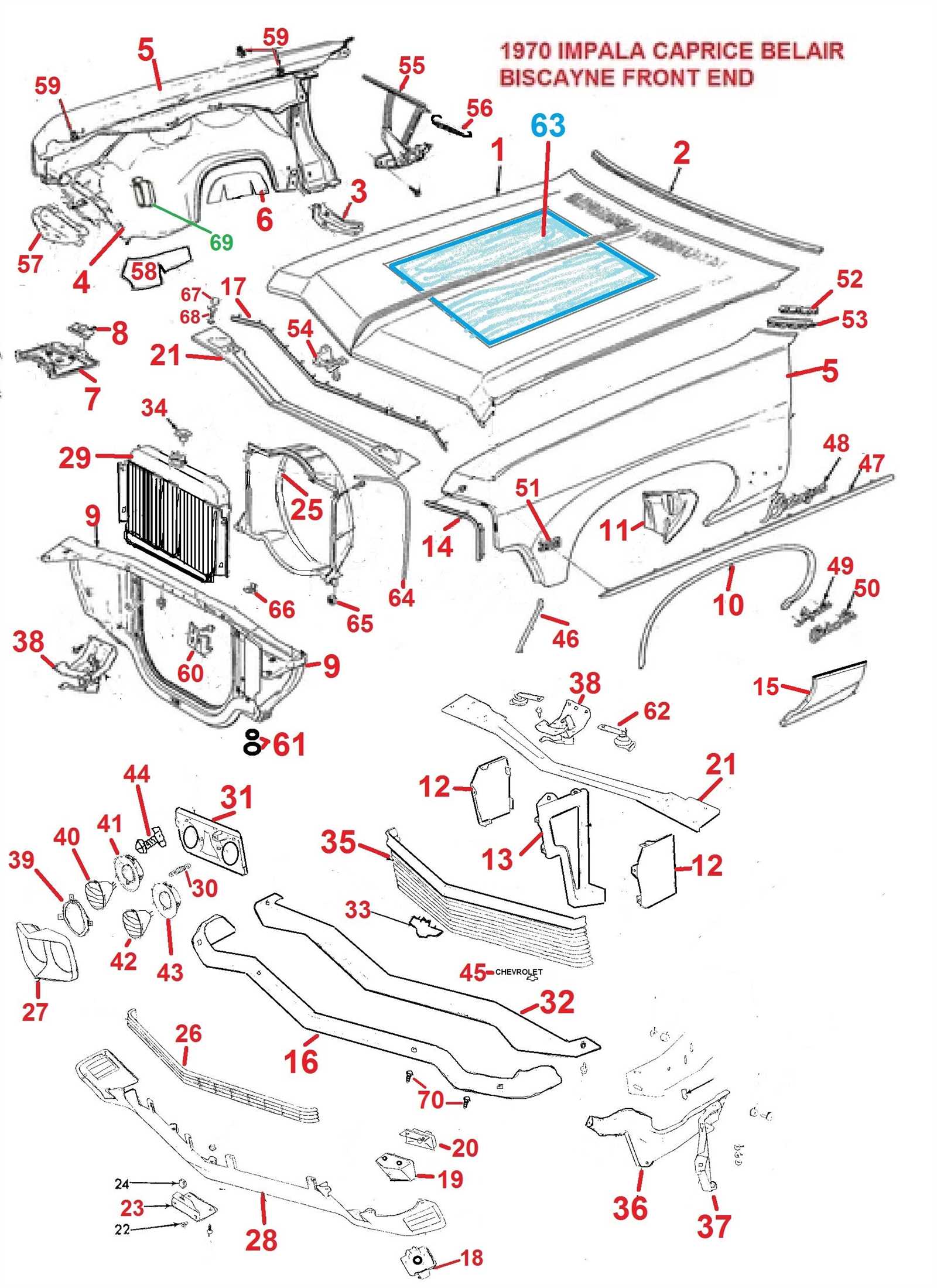 2007 chevy impala parts diagram