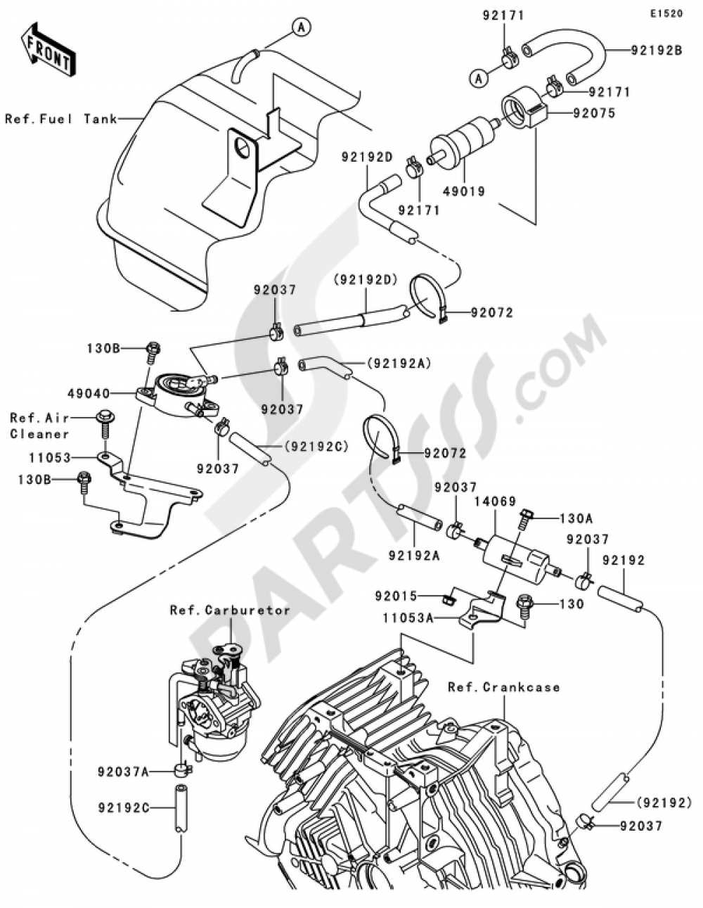 2007 kawasaki mule 610 parts diagram