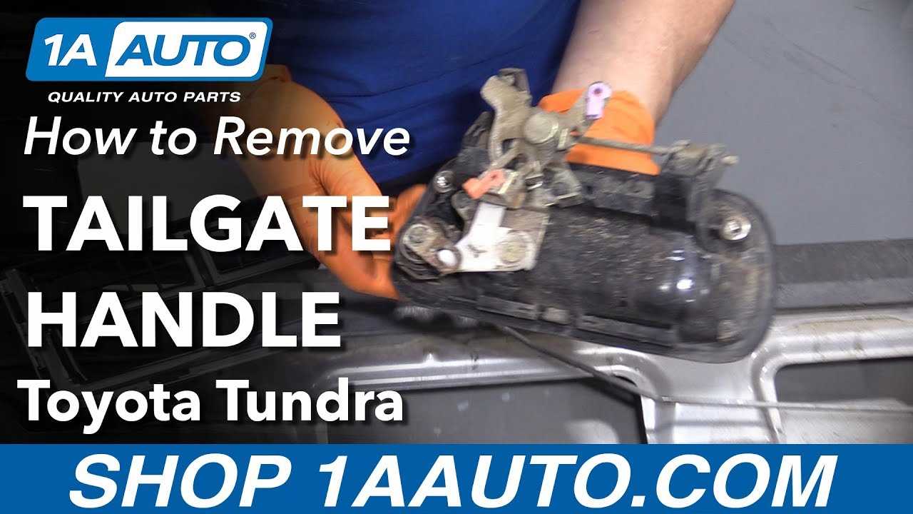 2007 toyota tundra tailgate parts diagram