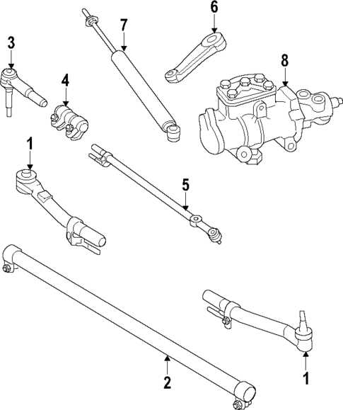 2008 f350 steering parts diagram