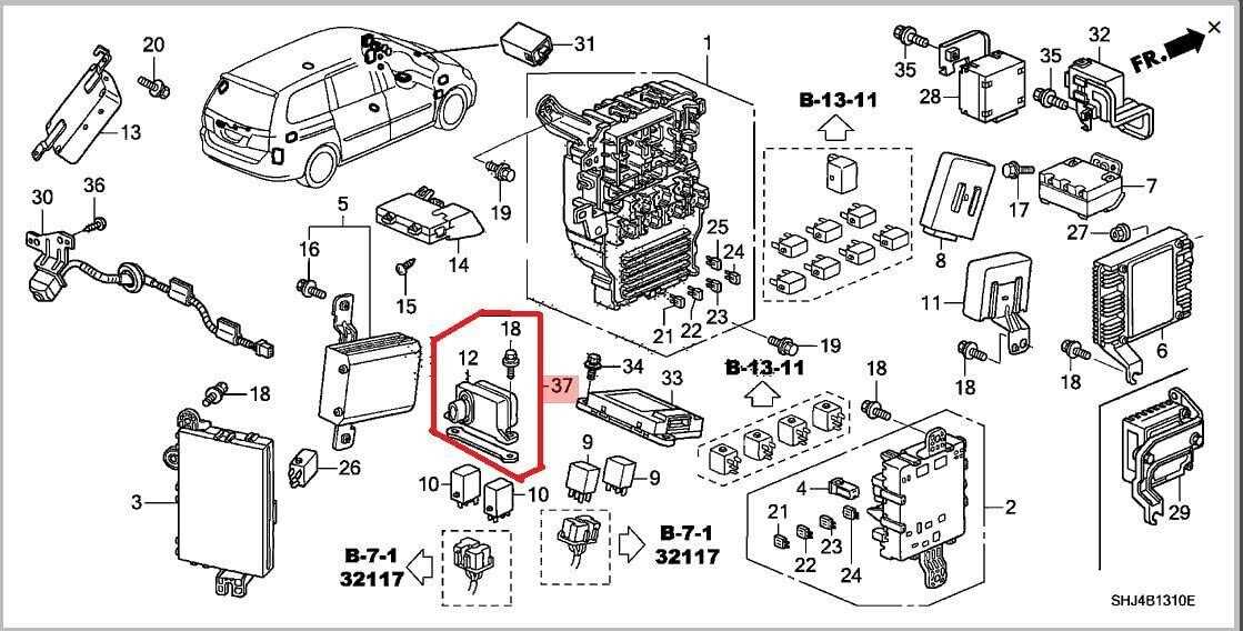 2008 honda odyssey parts diagram