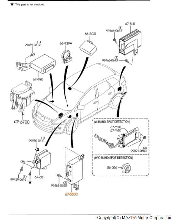 2008 mazda cx 9 parts diagram