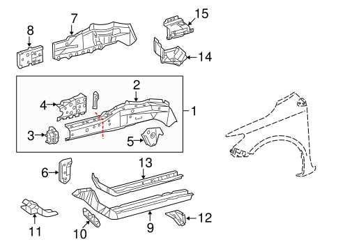 2009 toyota corolla body parts diagram