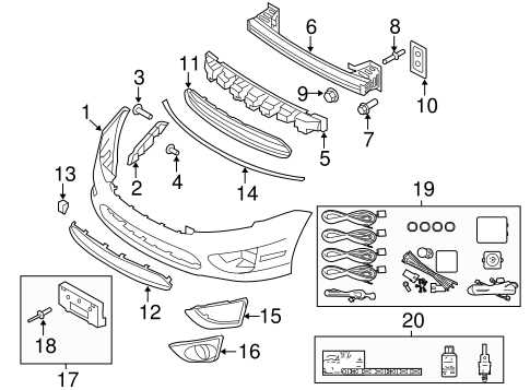 2011 ford f150 front bumper parts diagram