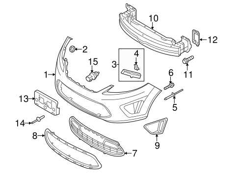 2011 ford f150 front bumper parts diagram