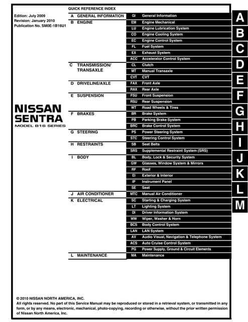 2011 nissan sentra parts diagram