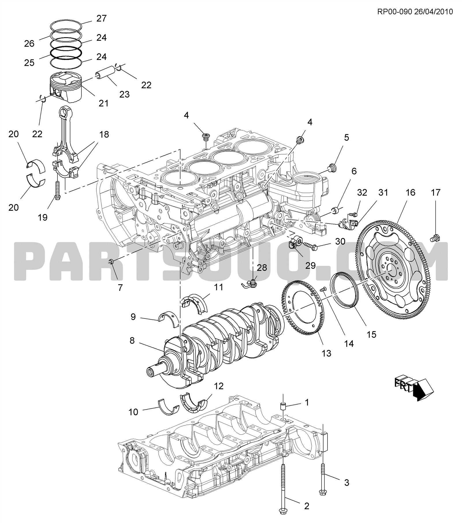 2013 chevy malibu engine parts diagram