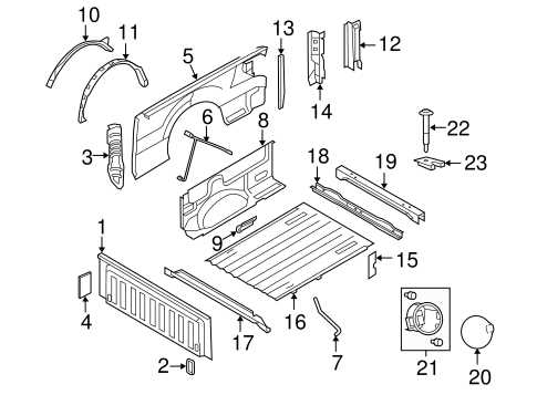 2013 f150 tailgate parts diagram