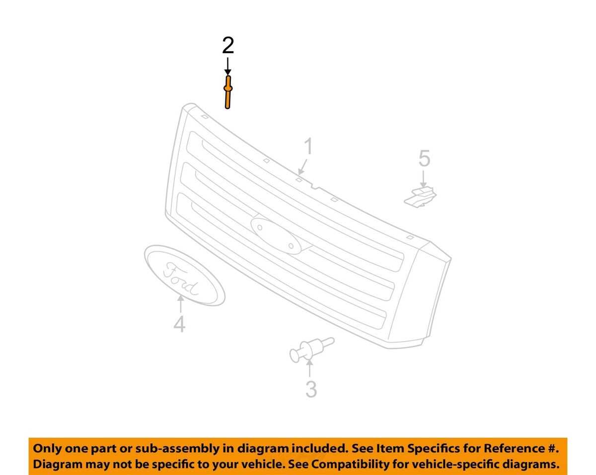 2013 ford f150 front bumper parts diagram