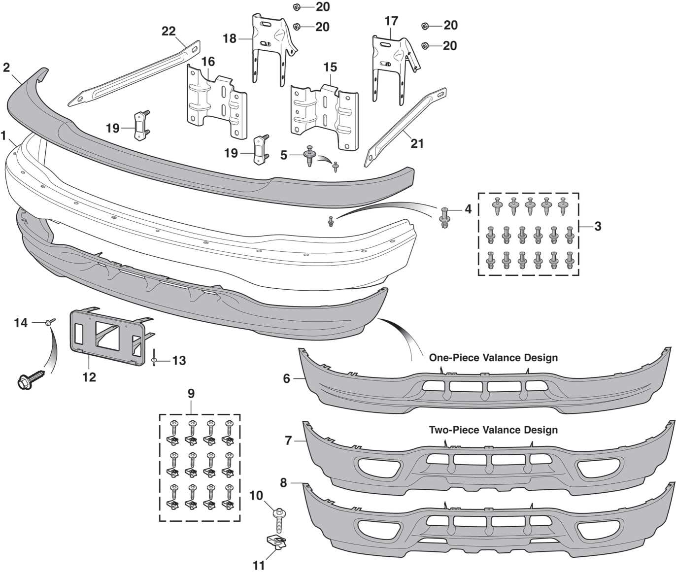 2013 ford f150 front bumper parts diagram