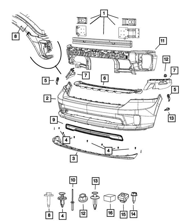 2013 dodge ram 1500 front end parts diagram