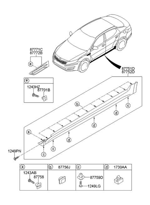 2013 kia optima parts diagram