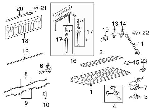 2014 ford f150 tailgate parts diagram