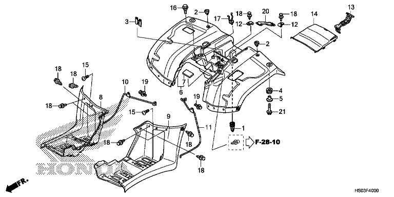 2014 honda rancher 420 parts diagram